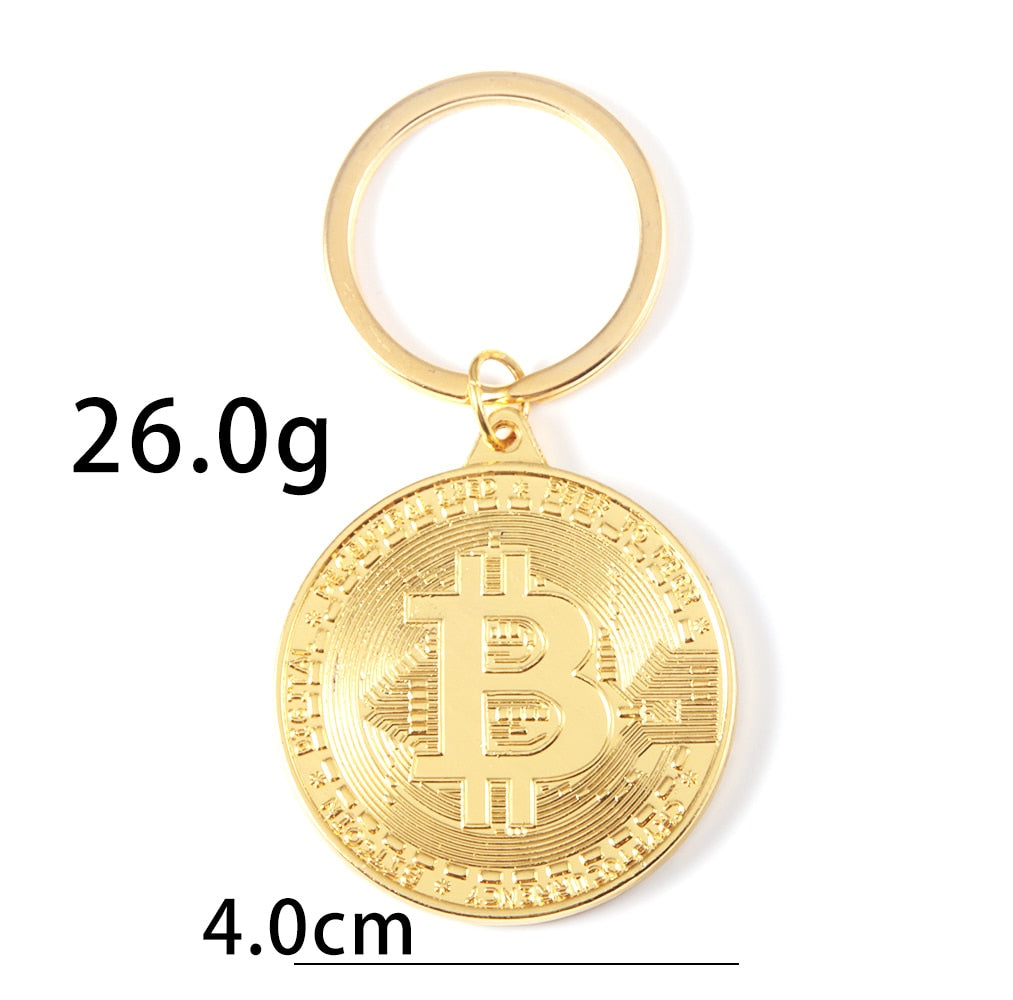 2023 Newest Bitcoin Keychain Pendant Women and Men Jewelry