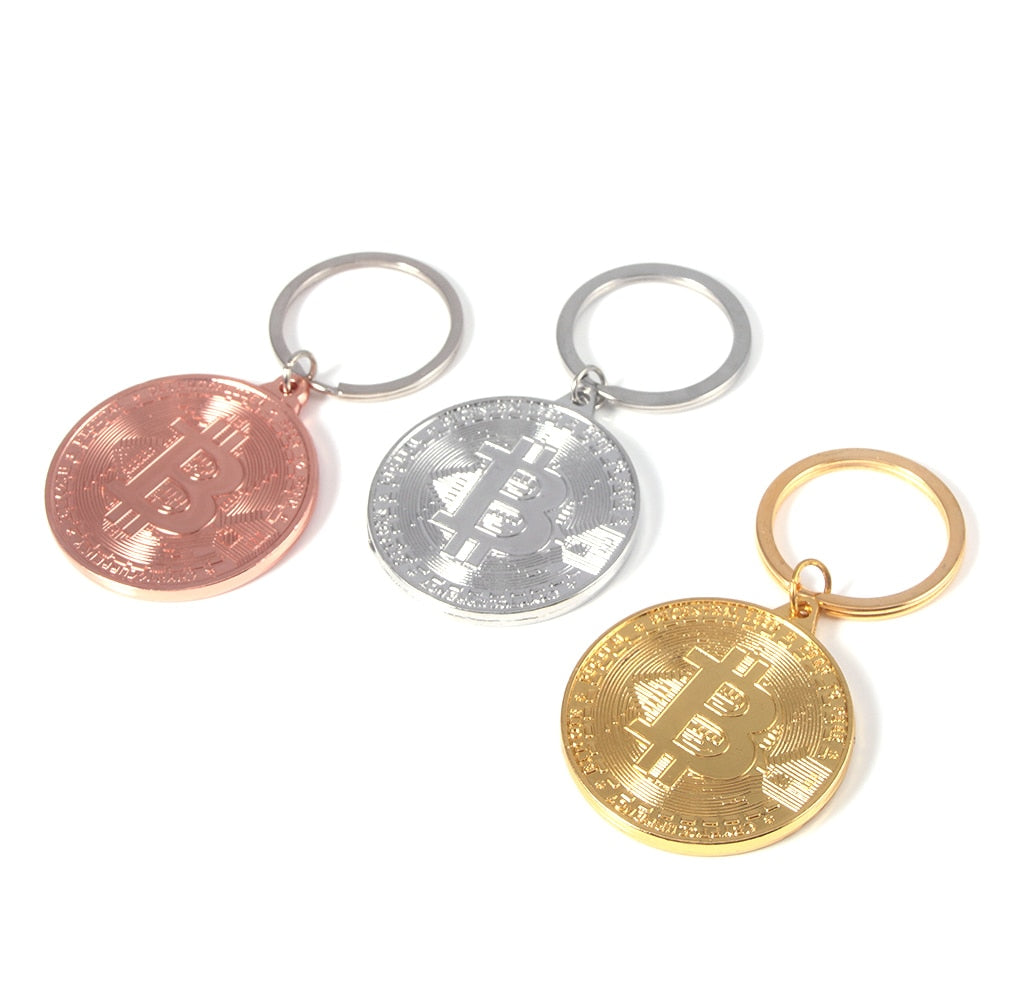 2023 Newest Bitcoin Keychain Pendant Women and Men Jewelry