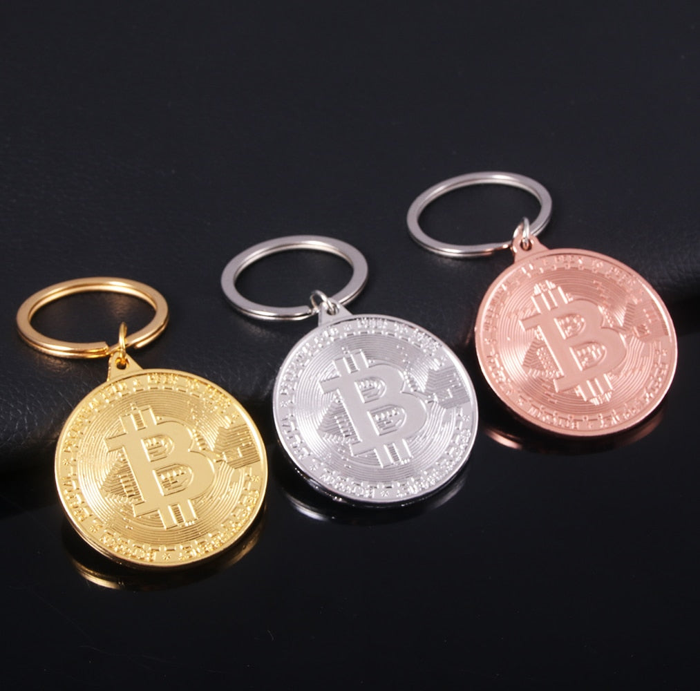 2023 Newest Bitcoin Keychain Pendant Women and Men Jewelry