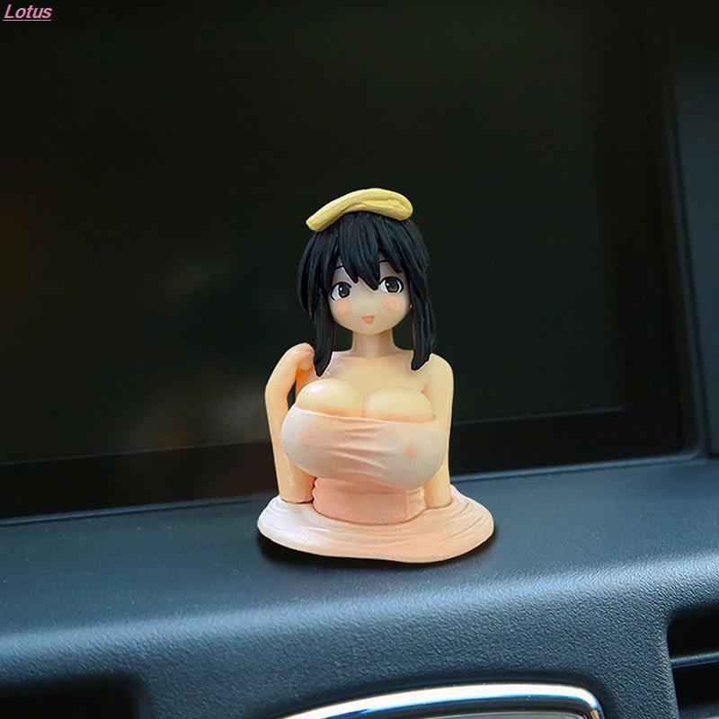 Chest Shaking Girl Kawaii for Car Dashboard