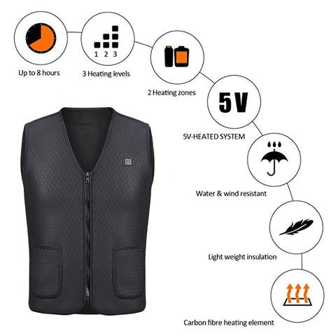 Outdoor Water Resistant Heated Vest