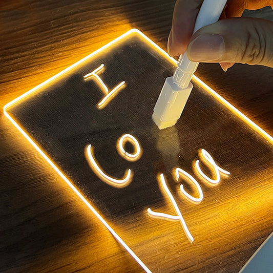 LED Light Note Board with USB & Pen