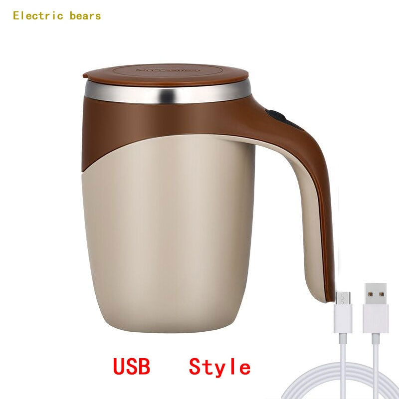 Automatic Self Stirring Magnetic Mug Stainless Steel