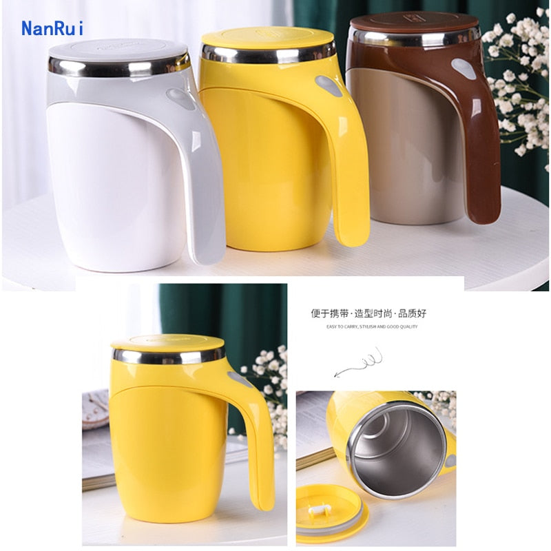 Automatic Self Stirring Magnetic Mug Stainless Steel