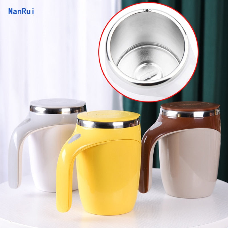 Automatic Self Stirring Magnetic Mug Stainless Steel